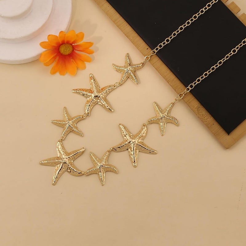 BOOSTIQ Pearl Starfish Belt Chain for Women Mermaid Starfish Seashell Waist Chain Summer Hawaiian Waist Chains Beach Jewelry Mermaid Costume Accessories Halloween Pirate Jewelry - Image 4